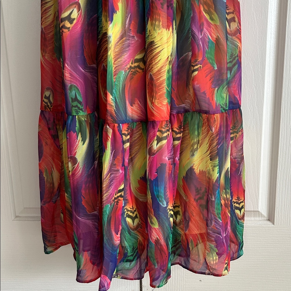LORAGAL NWT Super Sexy Keyhole Multicolor Strap Maxi Dress **Size S** 🔥🔥 - Picture 5 of 7